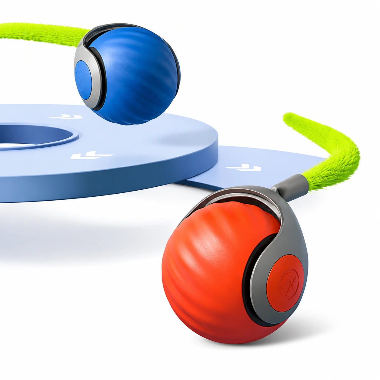 Intelligent Speedy Tail 2.0, Automatic Moving Cat Toy Ball with Tail, Smart Interactive Cat Toy Ball, Two Speed Adjustment